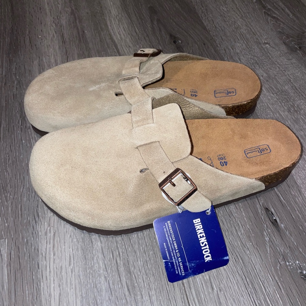 Birkenstock Boston Clog EU 40 W9.5/M7.5 Taupe NWT